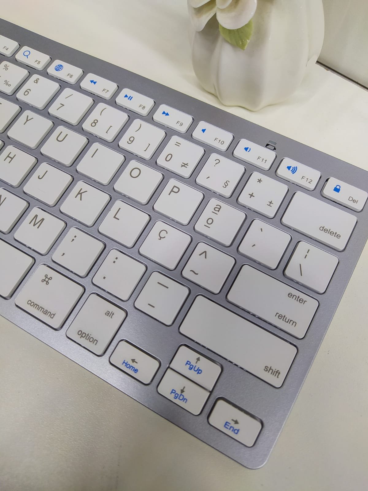 Teclado Bluetooth Universal sem Fio Ipad Iphone Computador Android Mac Note - Imagem 4